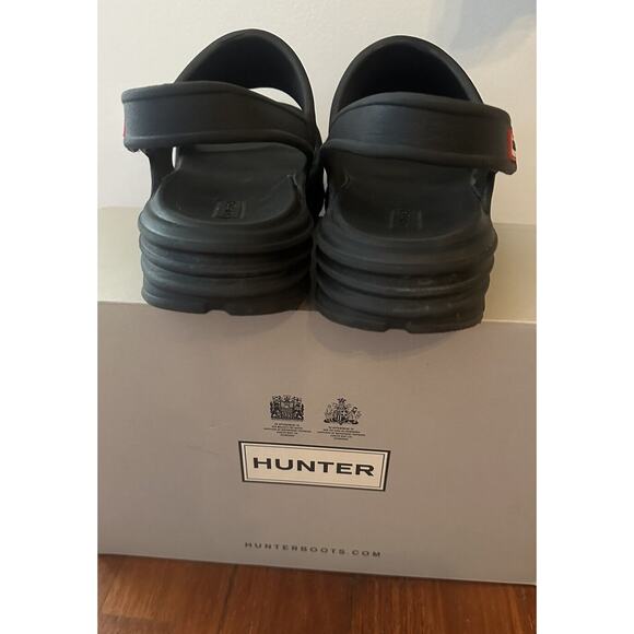 Hunter Sandals Bloom Algae Foam Black Women's 9US Vegan Lightweight Chunky Comfy - Picture 4 of 8